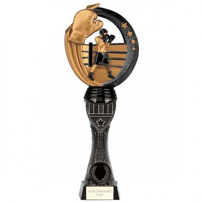 RENEGADE II BOXING TOWER RESIN TROPHY - 4 SIZES - 25CM - 33.5CM